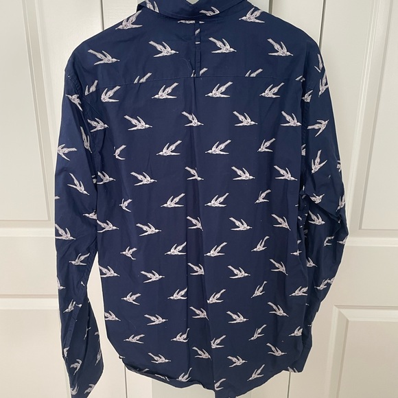 Sparrow design men’s button up shirt - Picture 5 of 5